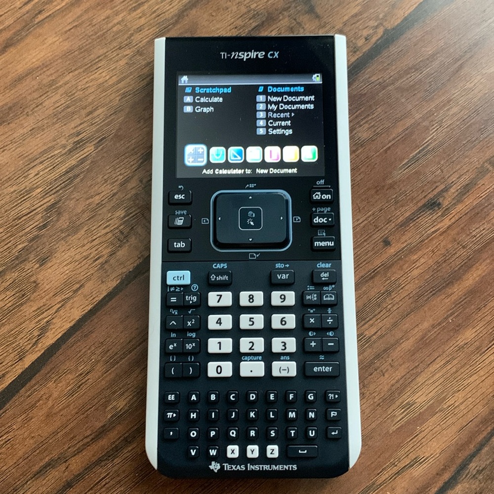 New TI-nspire CX calculator